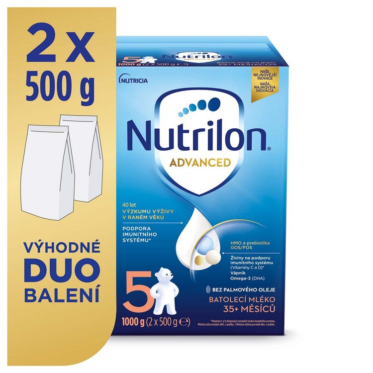 Nutrilon 5 Advanced DUO balenie 1 kgNUTRILON 5 Advanced batoľacie mlieko 1 kg 35