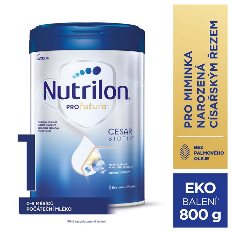 NUTRILON Profutura CESARBIOTIK 1 800 gNUTRILON Profutura CESARBIOTIK 1 počiatočné dojčenské mlieko 800 g