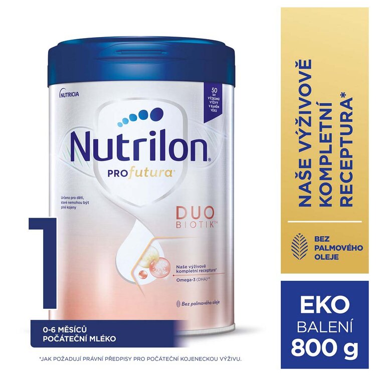 Nutrilon 1 Profutura DUOBIOTIK 800 gNUTRILON Profutura DUOBIOTIK 1 počiatočné dojčenské mlieko 800 g 0