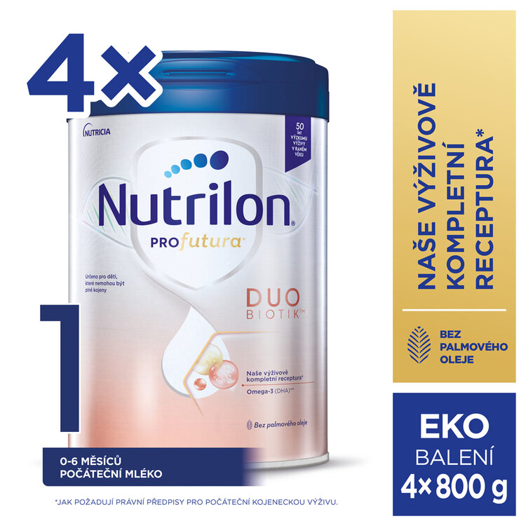 NUTRILON® Mlieko počiatočné Profutura® DUOBIOTIK™ 1 od narodenia 4x800 g