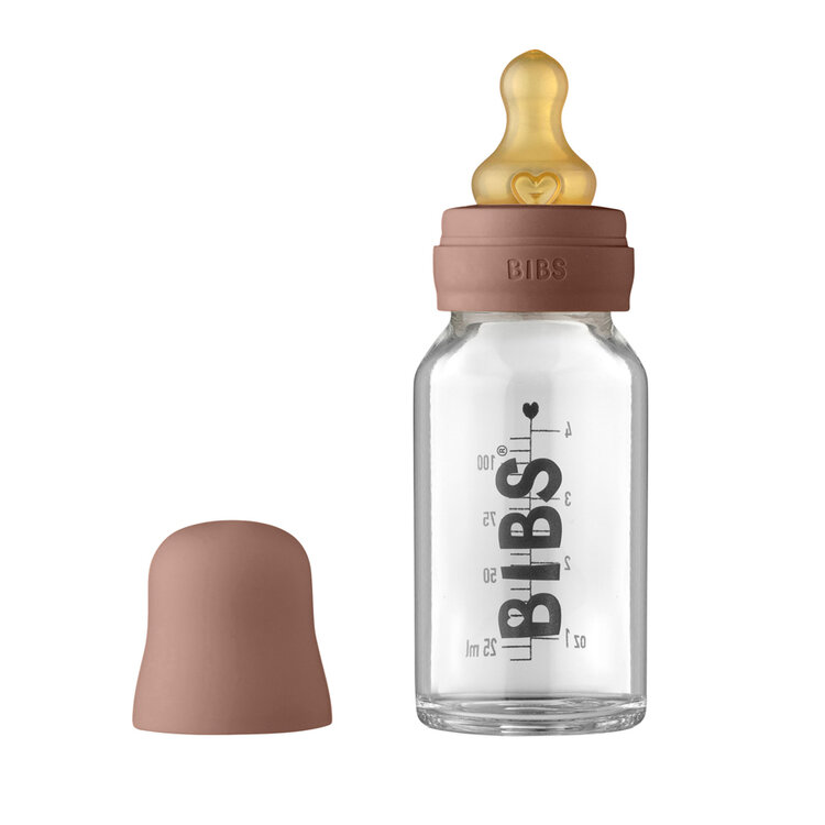 BIBS Fľaša Baby Bottle sklenená 110 ml Woodchuck