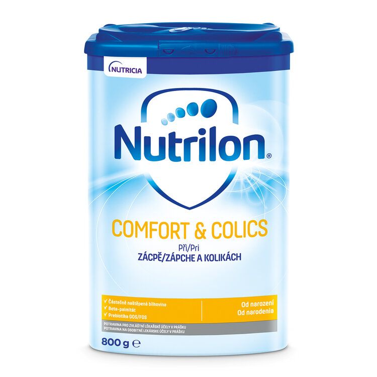 NUTRILON Comfort  Colics špeciálne počiatočné dojčenské mlieko 800g od narodenia