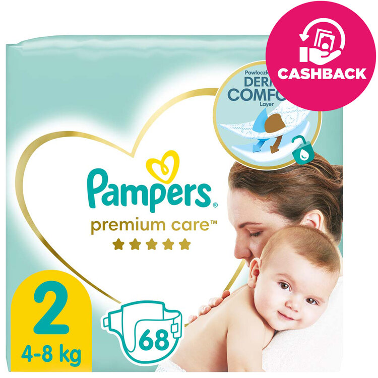 Pampers Premium Care 2 MINI 4-8 kg 68 ksPAMPERS Premium Care Plienky jednorazové 2 (4-8 kg) 68 ks