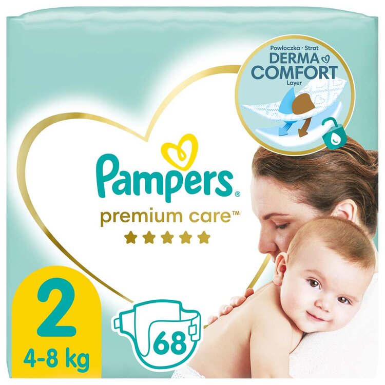 Pampers Premium Care 2 MINI 4-8 kg 68 ks