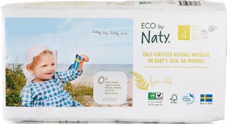 Naty Nature Babycare Maxi 4 7-18 kg 44 ksECO BY NATY Plienky jednorazové 4 (7-18 kg) 44 ks - ECONOMY PACK