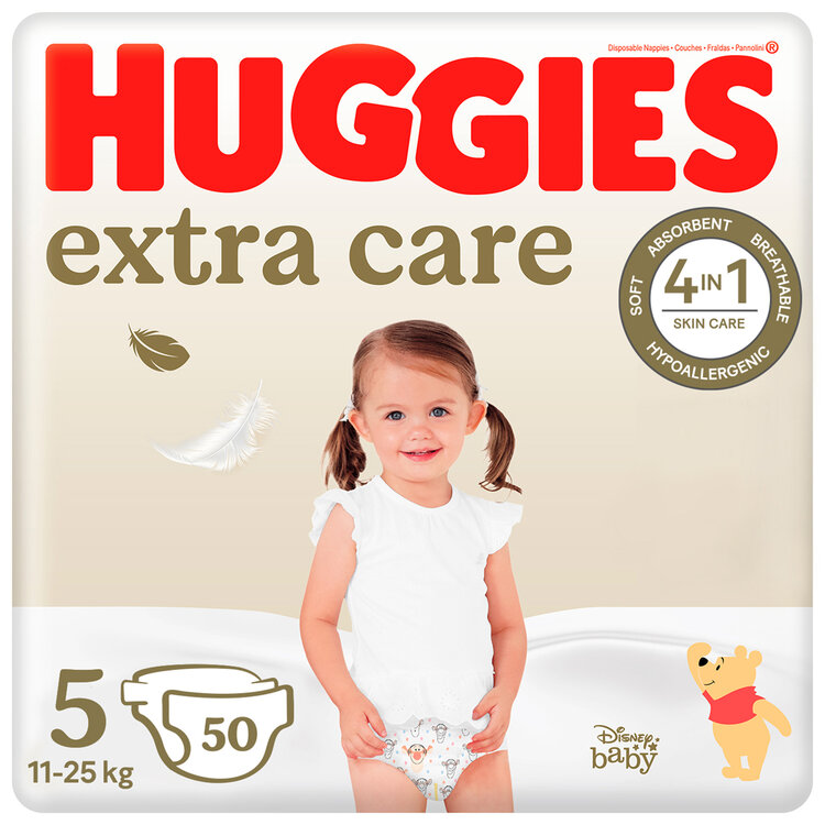 HUGGIES Elite Soft 5 15-22kg 50ksHUGGIES® Extra Care plienky jednorazové 5 (12-17 kg) 50 ks
