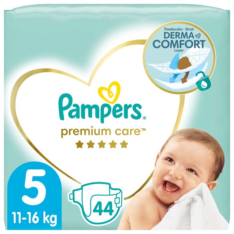 Pampers Premium Care 5 JUNIOR 11-16 kg 44 ks