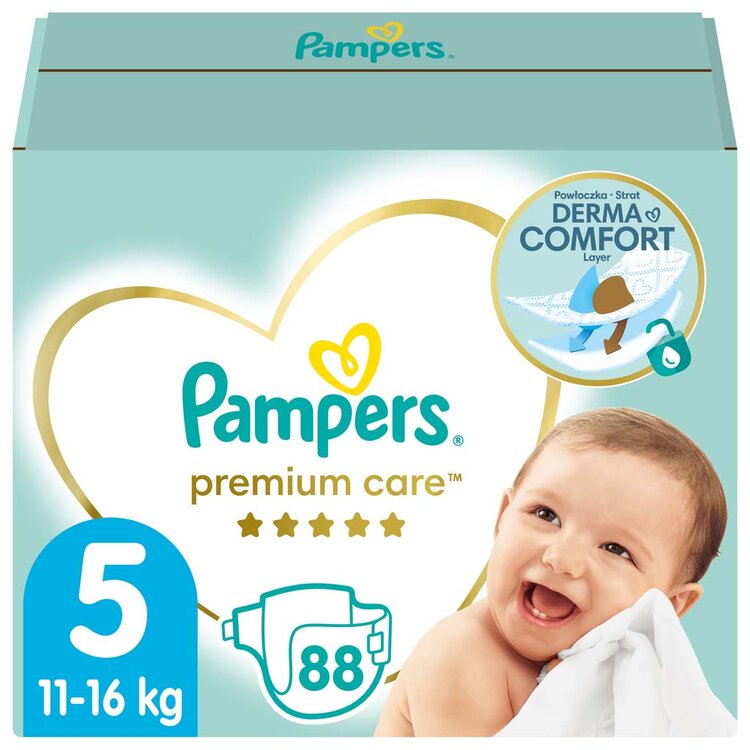 Pampers Premium Care 5 JUNIOR 11-16 kg 88 ks