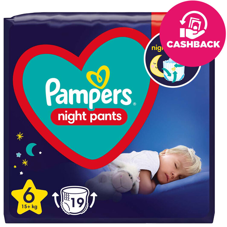 Pampers Night Pants 6 15 kg 19 KsPAMPERS Night Pants Nohavičky plienkové jednorazové 6 (15 kg) 19 ks