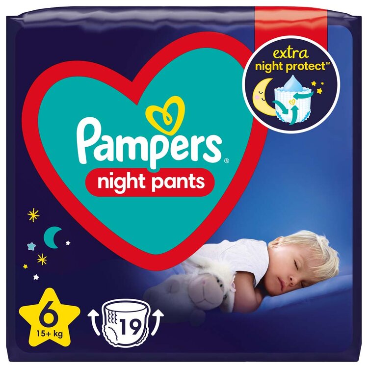 Pampers Night Pants 6 15 kg 19 Ks