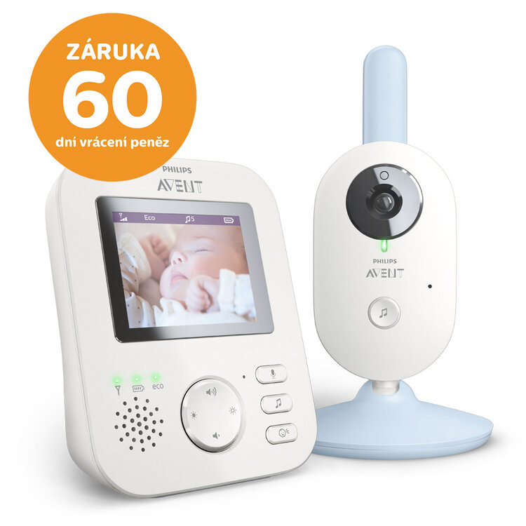 Philips AVENT Baby video monitor SCD835Philips AVENT Pestúnka detská video SCD83552