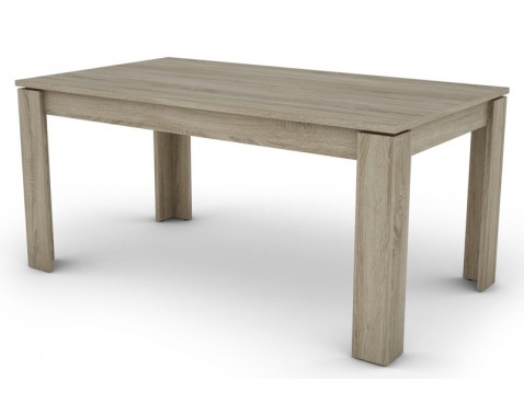 Jedálenský stôl Inter 160x80 cm  dub sonoma  rozkladací 