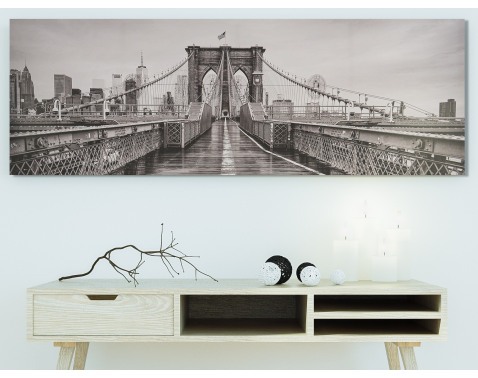 Obraz na plátne Brooklyn Bridge  150x50 cm 