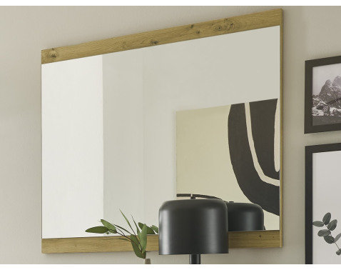 Nástenné zrkadlo Milan 85x70 cm  dub artisan 
