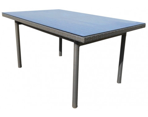 Záhradný jedálenský stôl Java 160x100 cm  šedo hnědý 