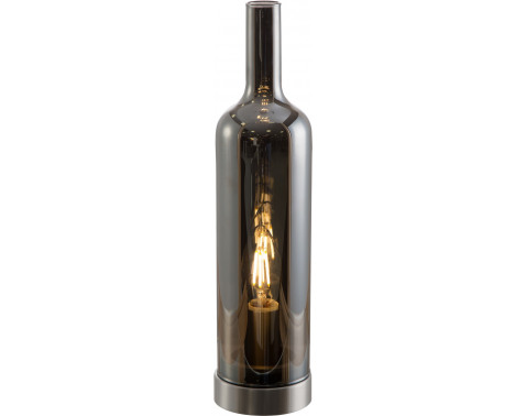 Stolná lampa Bottle 50090102  dymové sklo 