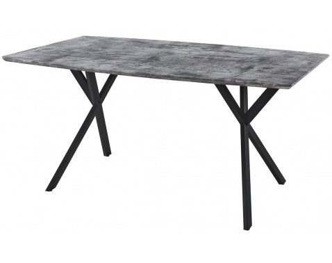 Jedálenský stôl Robert 160x90 cm  sivý betón 