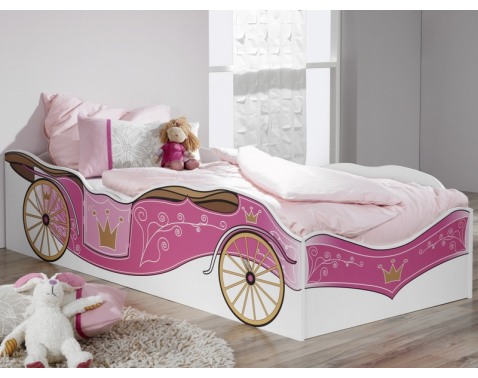 Detská posteľ Kate 90x200  kráĺovský koč 