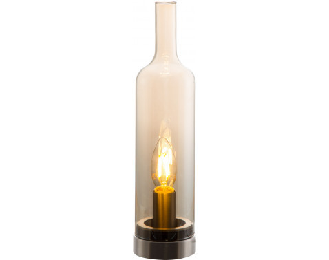 Stolná lampa Bottle 50090123  jantarové sklo 