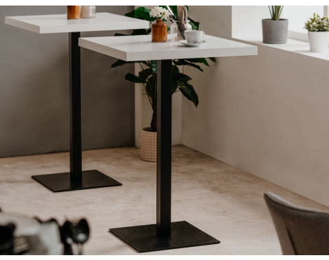 Barový stôl Quadrato 70x70 cm  biely čierny 