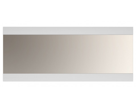 Široké nástenné zrkadlo Linate 164 cm  biely lesk 