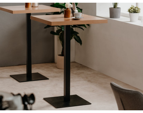 Barový stôl Quadrato 70x70 cm  dub artisan černý 