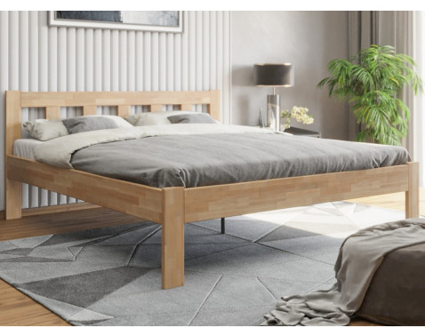 Manželská posteľ Tema 180x200 cm  prírodný buk 