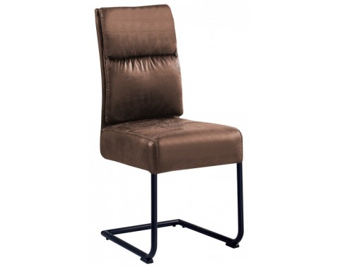 Jedálenská stolička Chelsea  hnedá vintage látka 