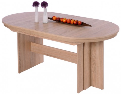 Rozkladací jedálenský stôl Romy 160x90 cm  dub sonoma 