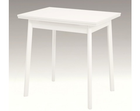 Jedálenský stôl Trier II 75x55 cm  biely  rozkladacia 