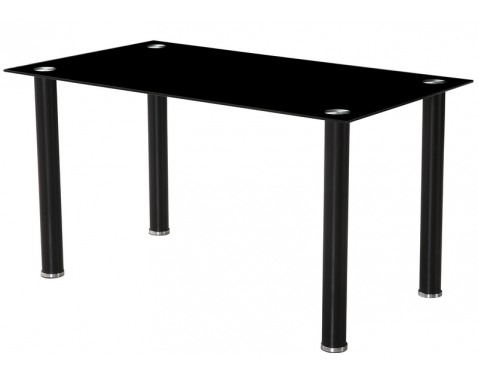 Jedálenský stôl Tabor  140x80 cm  čierny 