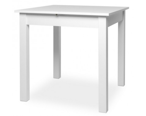 Rozkladací jedálenský stôl Coburg 80x80 cm  biely 