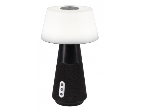 Stolová LED lampa DJ 28 cm  bluetooth  antracitová biela 