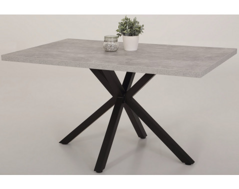 Jedálenský stôl Cleo 140x90 cm  šedý betón 