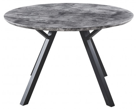 Okrúhly jedálenský stôl Roberta 120x120 cm  šedý betón 