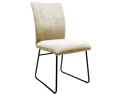 Jedálenská stolička Sephia  svetlobéžová štruktúrovaná látka 