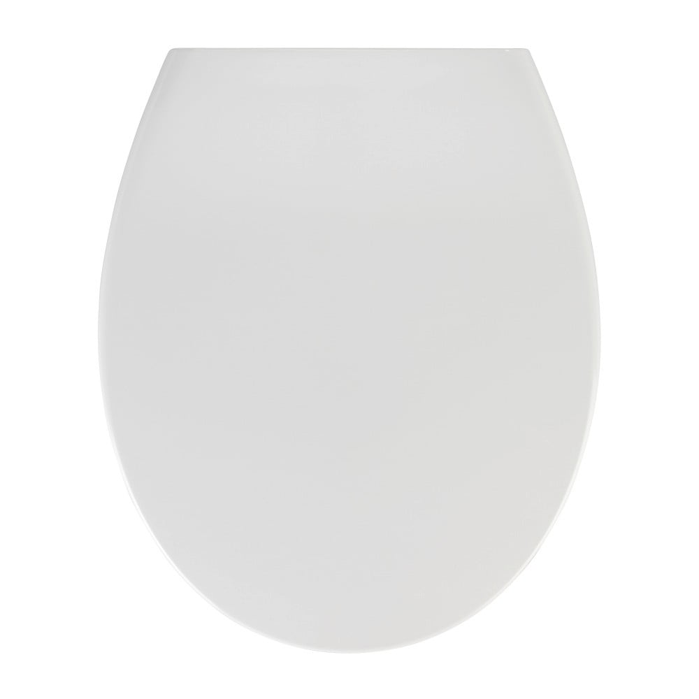 Biele WC sedadlo s jednoduchým zatváraním Wenko Samos 445 x 375 cm