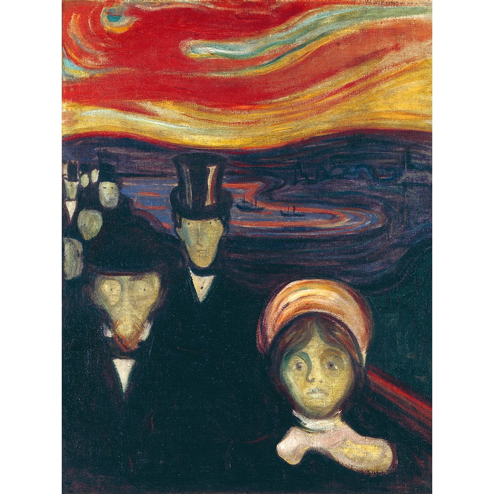 Reprodukcia obrazu Edvard Munch - Anxiety 45 x 60 cm