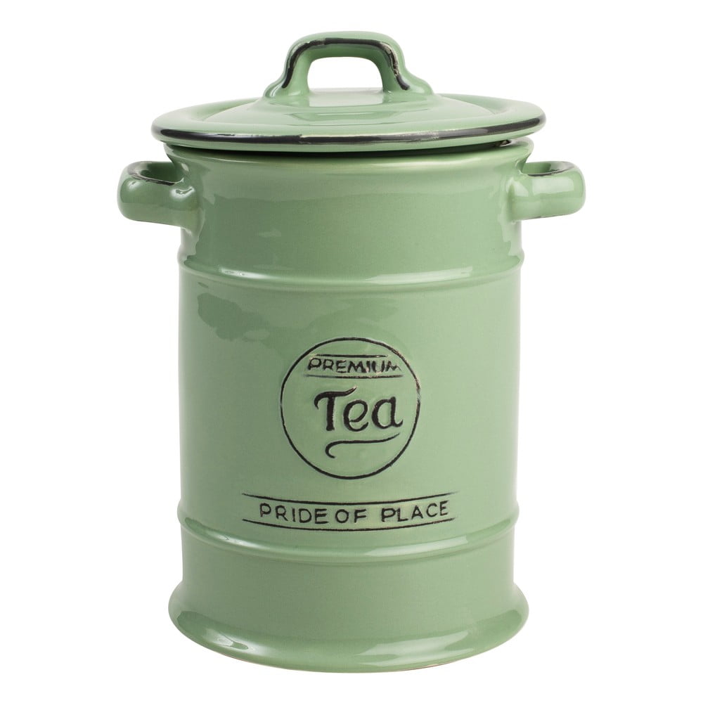 Zelená keramická dóza na čaj TG Woodware Pride of Place