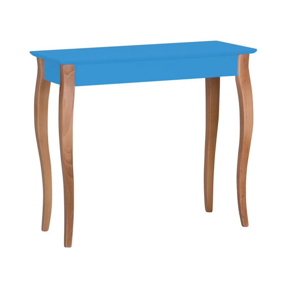 Modrý konzolový stolík Ragaba Lillo šírka 85 cm
