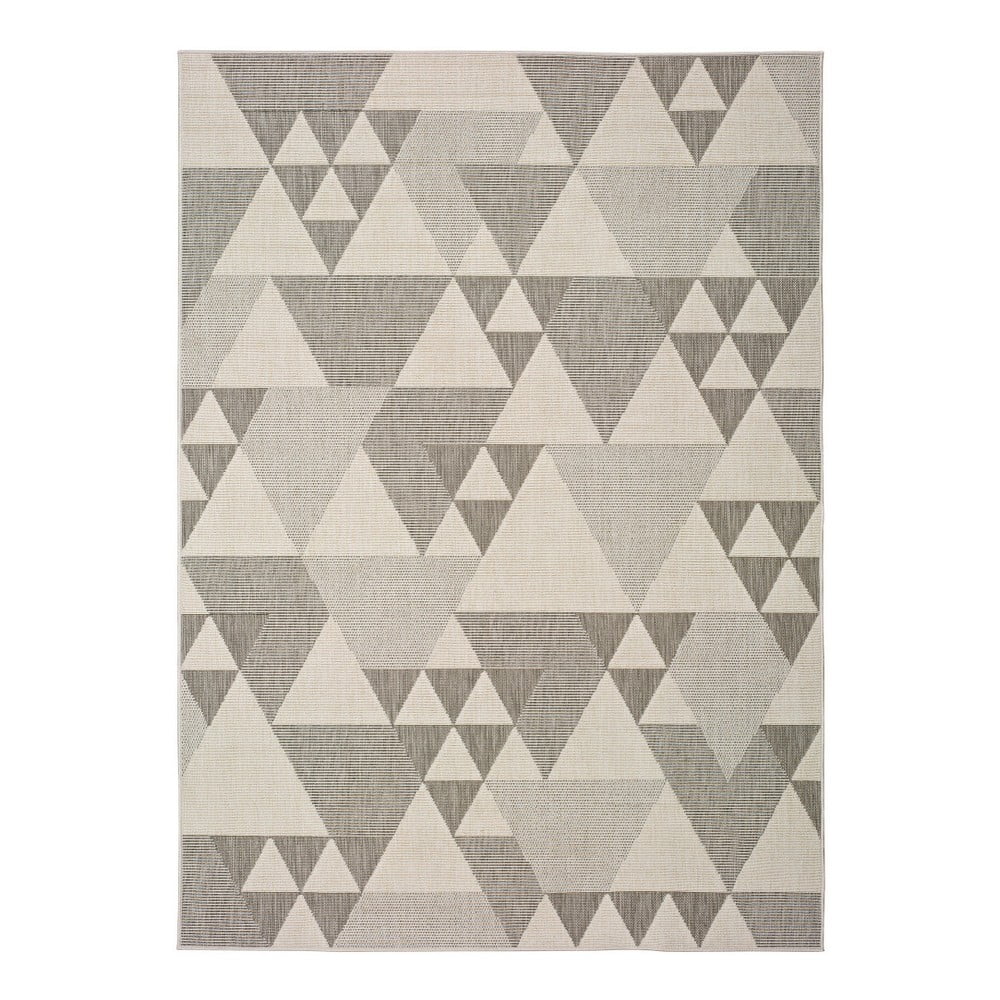Béžový vonkajší koberec Universal Clhoe Triangles 120 x 170 cm