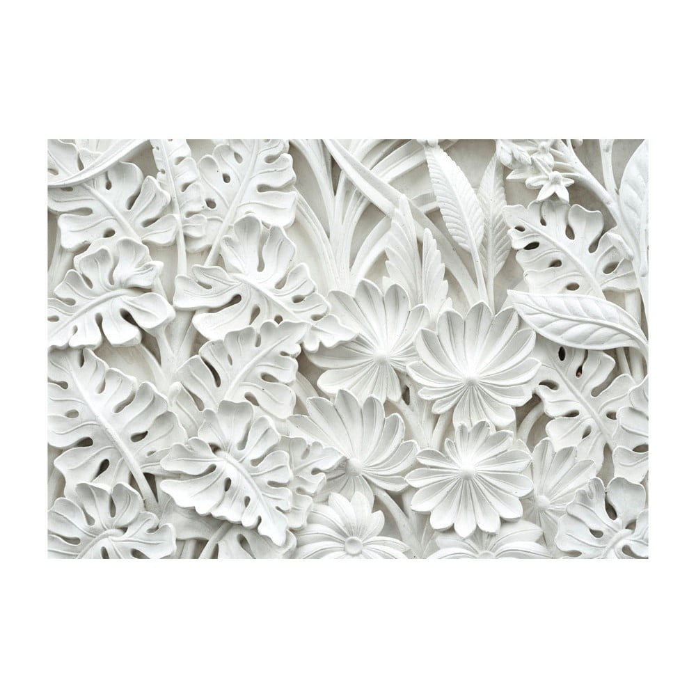 Biela veľkoformátová tapeta Artgeist Alabaster Garden 200 x 140 cm