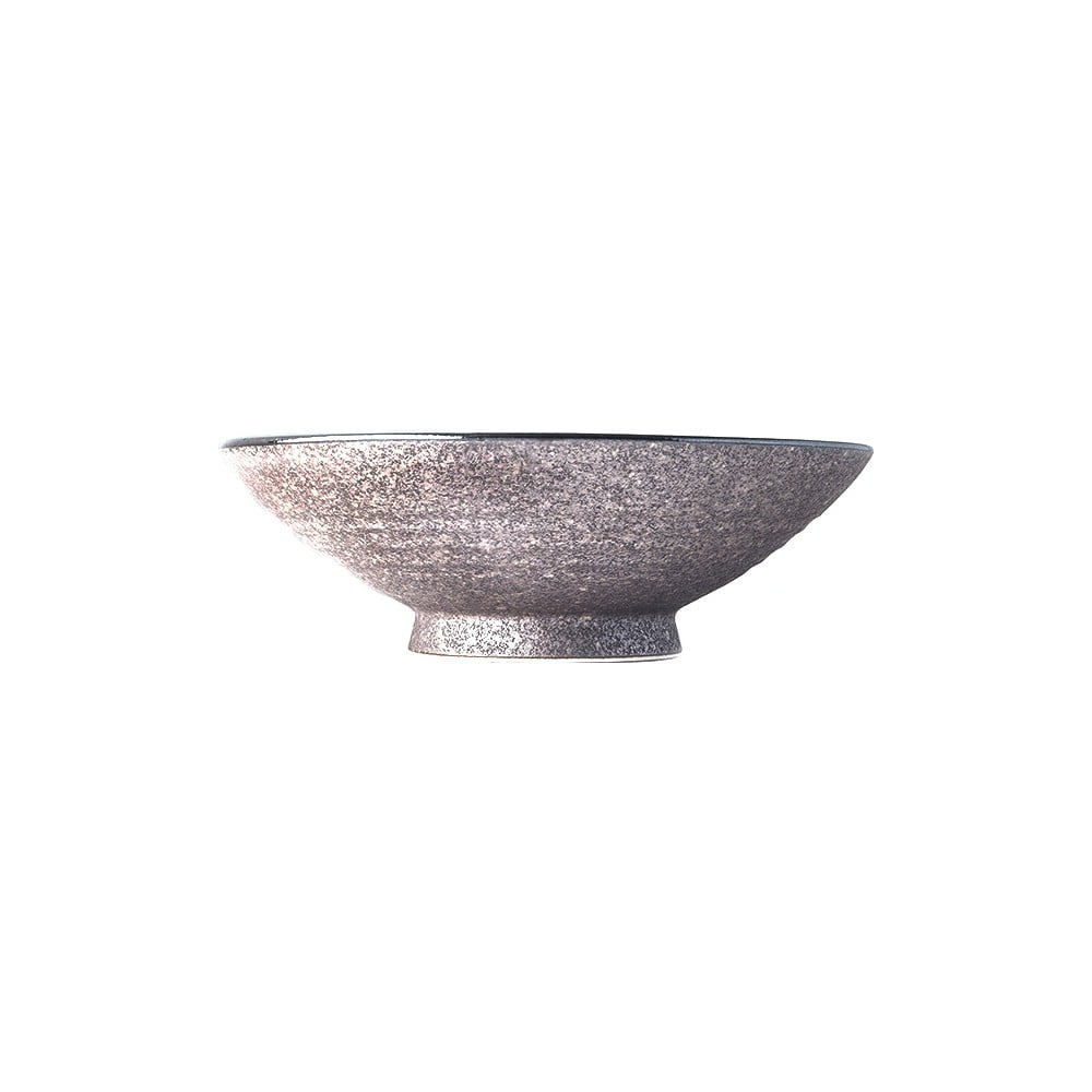 Béžová keramická vysoká miska na polievku Mij Earth ø 24 cm