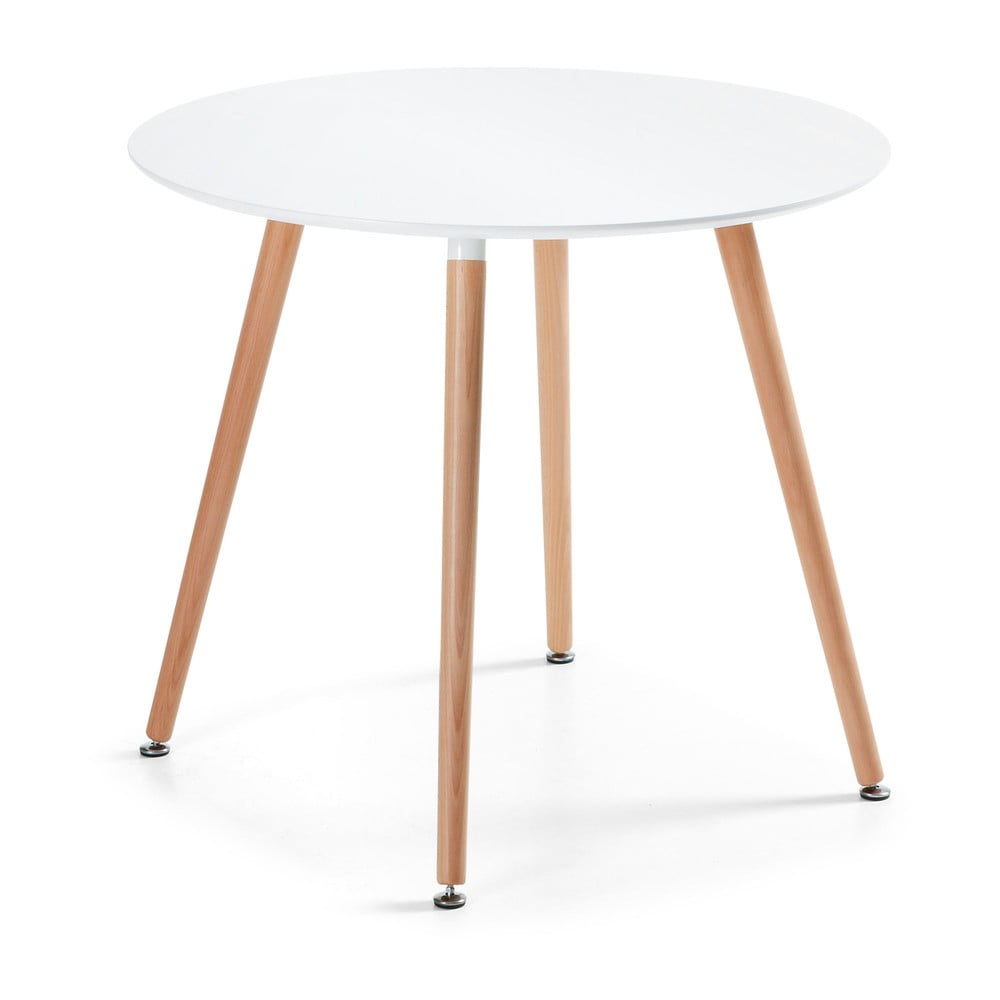 Jedálenský stôl z bukového dreva Kave Home Daw ⌀ 100 cm