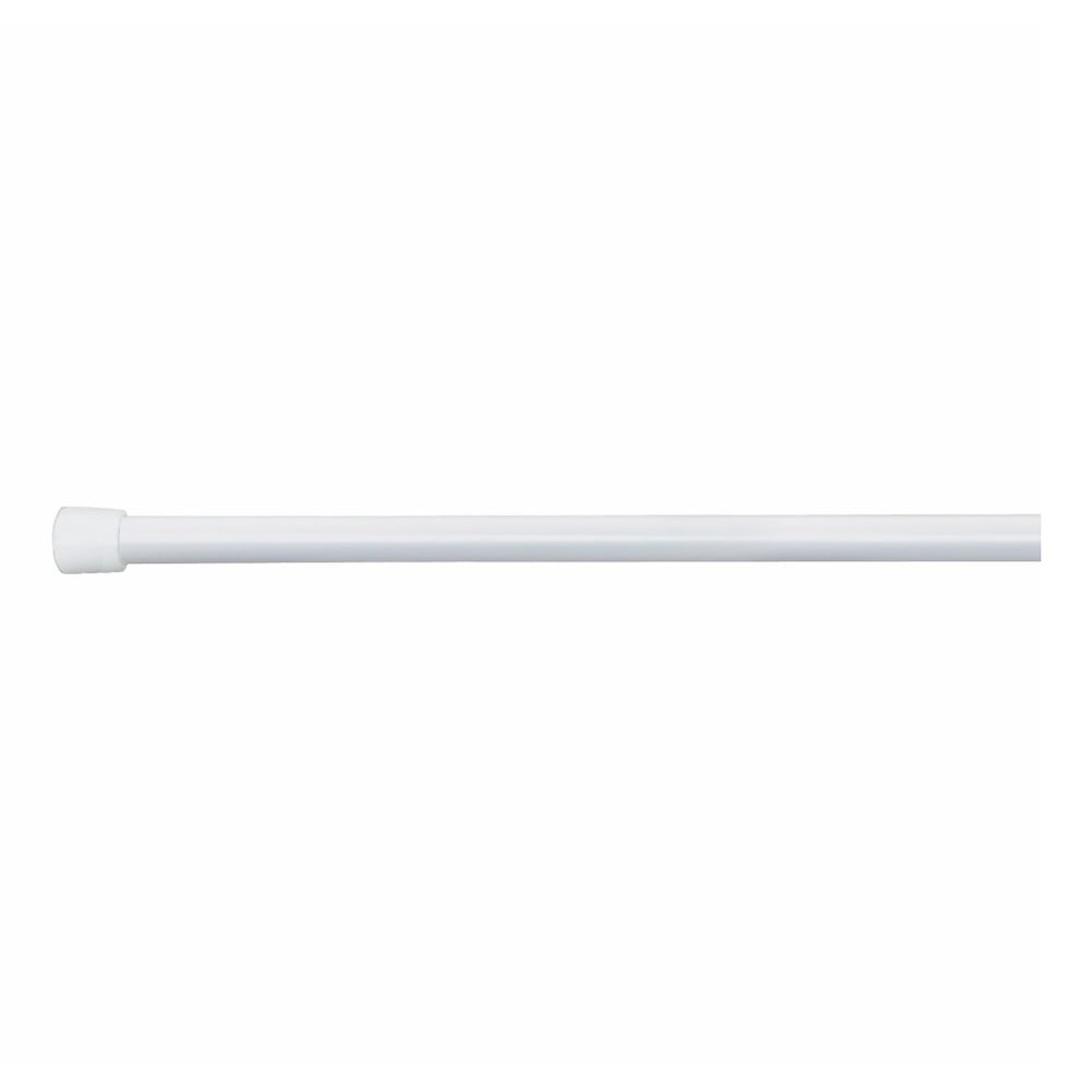Biela tyč na sprchový záves s nastaviteľnou dĺžkou InterDesign 127 - 221 cm