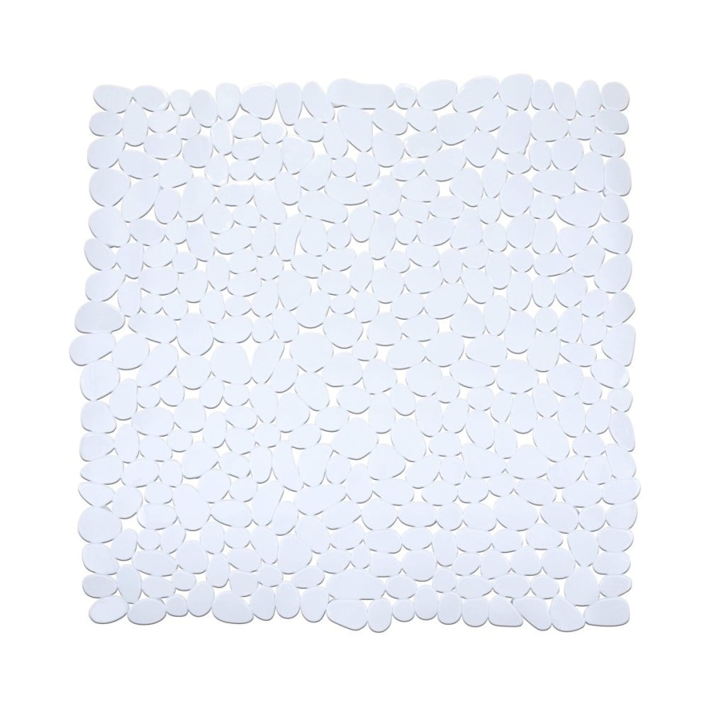 Biela protišmyková kúpeľňová podložka Wenko Paradise 54 × 54 cm