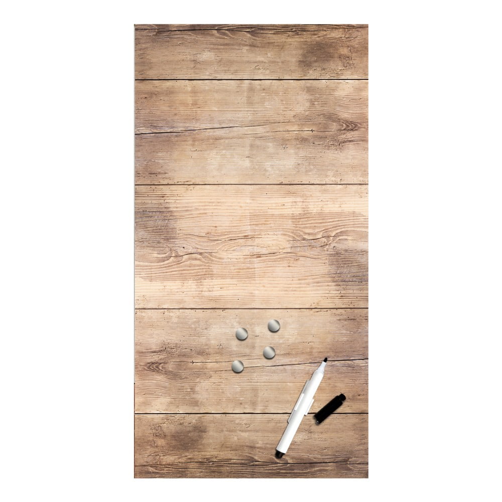Magnetická tabuľa Styler Wood 30 × 60 cm