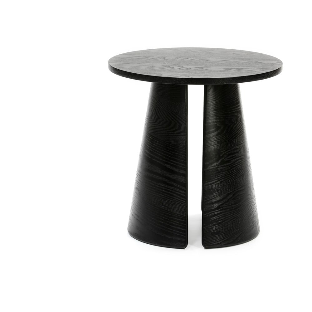 Čierny odkladací stolík Teulat Cep ø 50 cm