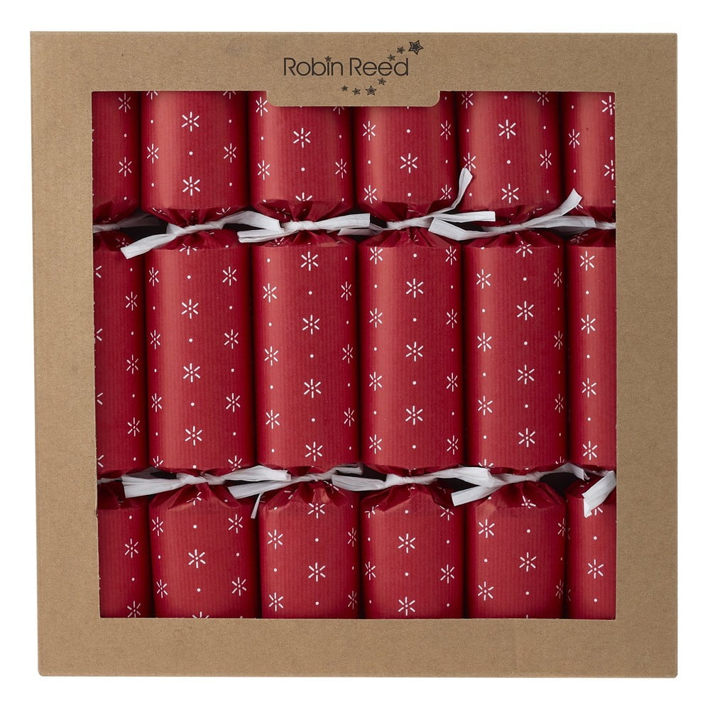 Súprava 6 vianočných crackerov Robin Reed Paper Decorations