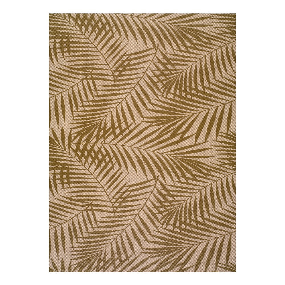 Hnedo-béžový vonkajší koberec Universal Palm 140 x 200 cm